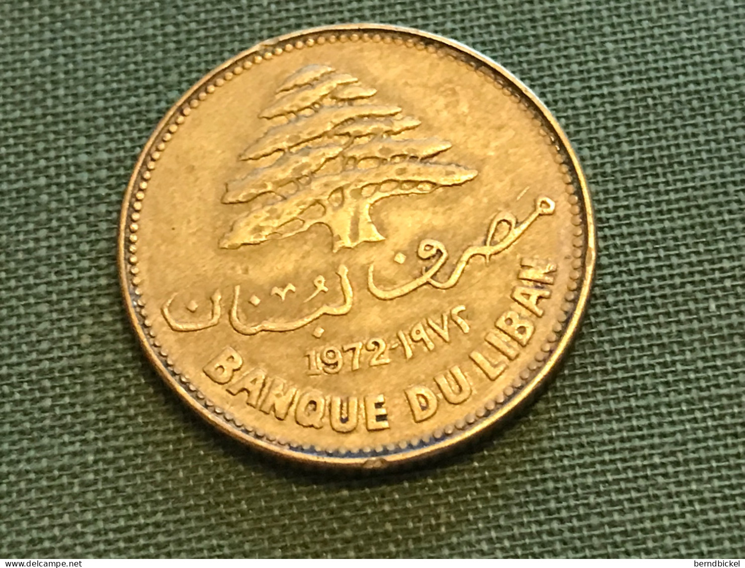 Münze Münzen Umlaufmünze Libanon 25 Piaster 1972 - Lebanon