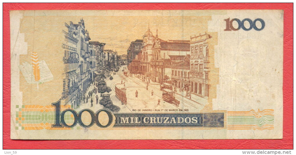 B197 / 1 000 CRUZADOS - BANCO CENTRAL DO BRASIL - Brazil Brasilien Brazilie - Banknotes Banknoten Billets Banconote - Brésil