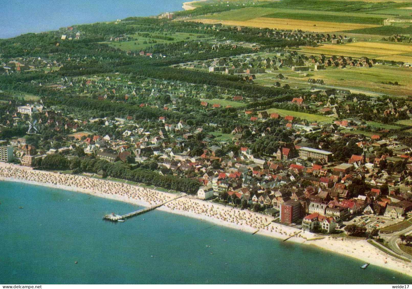 05147 - Nordseebad WYK Auf Föhr - Blick Auf Den Strand (6) Mit Mittelbrücke - Föhr