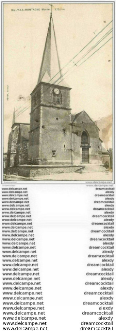 51 RILLY-LA-MONTAGNE. L'Eglise 1917 - Rilly-la-Montagne