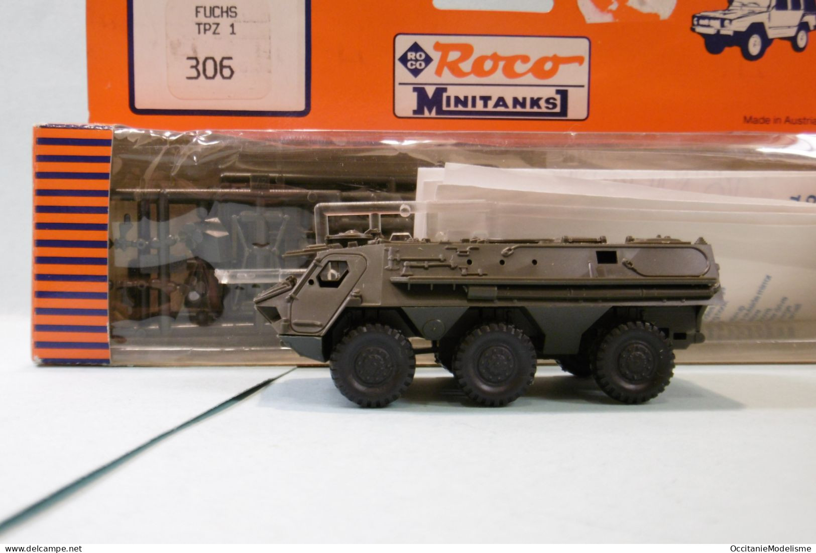 Roco Minitanks - FUCHS TPZ 1 Amphibie Militaire 6x6 Réf. 306 HO 1/87 - Road Vehicles