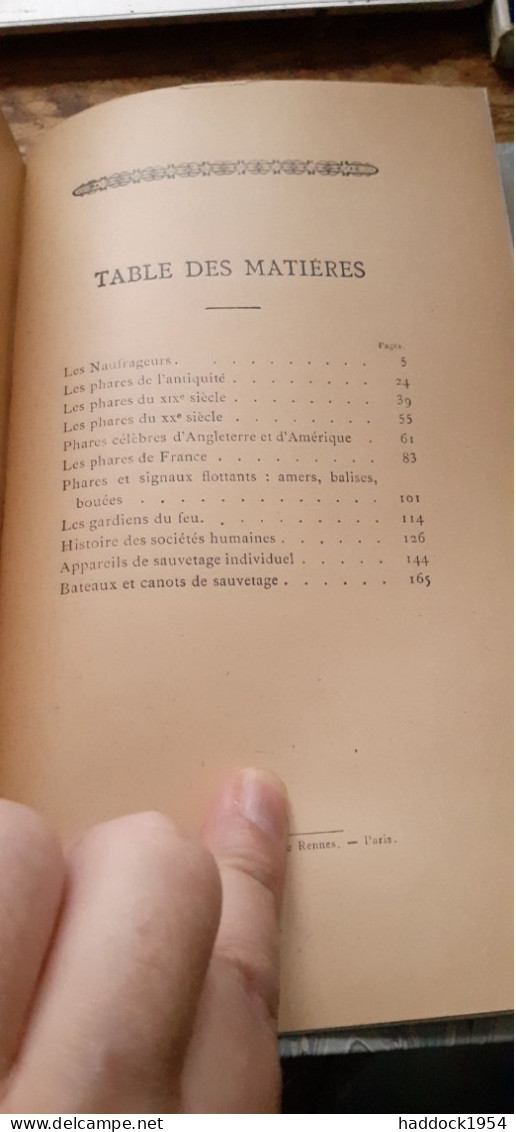 Histoire Et Légendes Des Phares LEON BERTHAUT Gedalge 1920 - Bateau