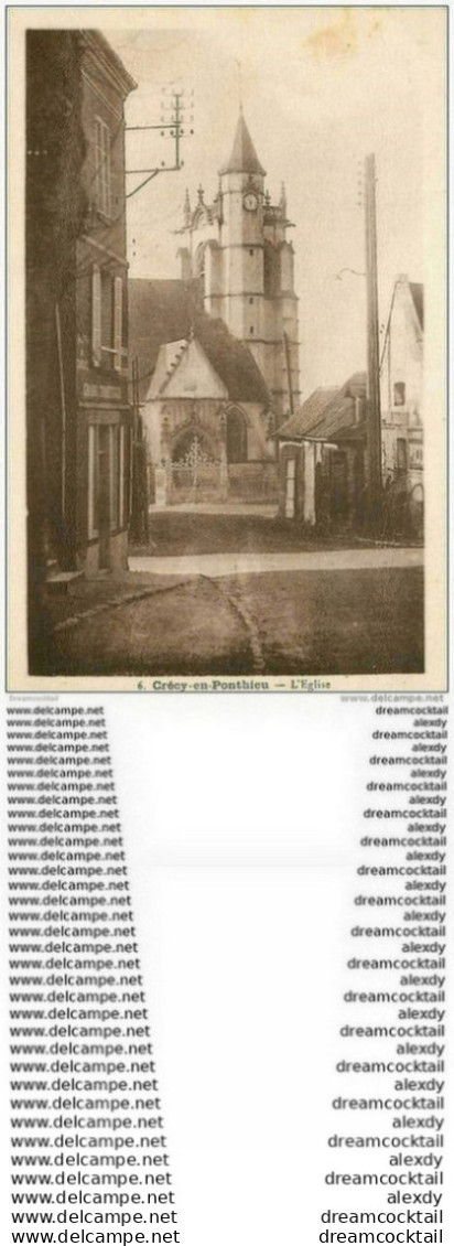 80 CRECY-EN-PONTHIEU. L'Eglise 1932 - Crecy En Ponthieu