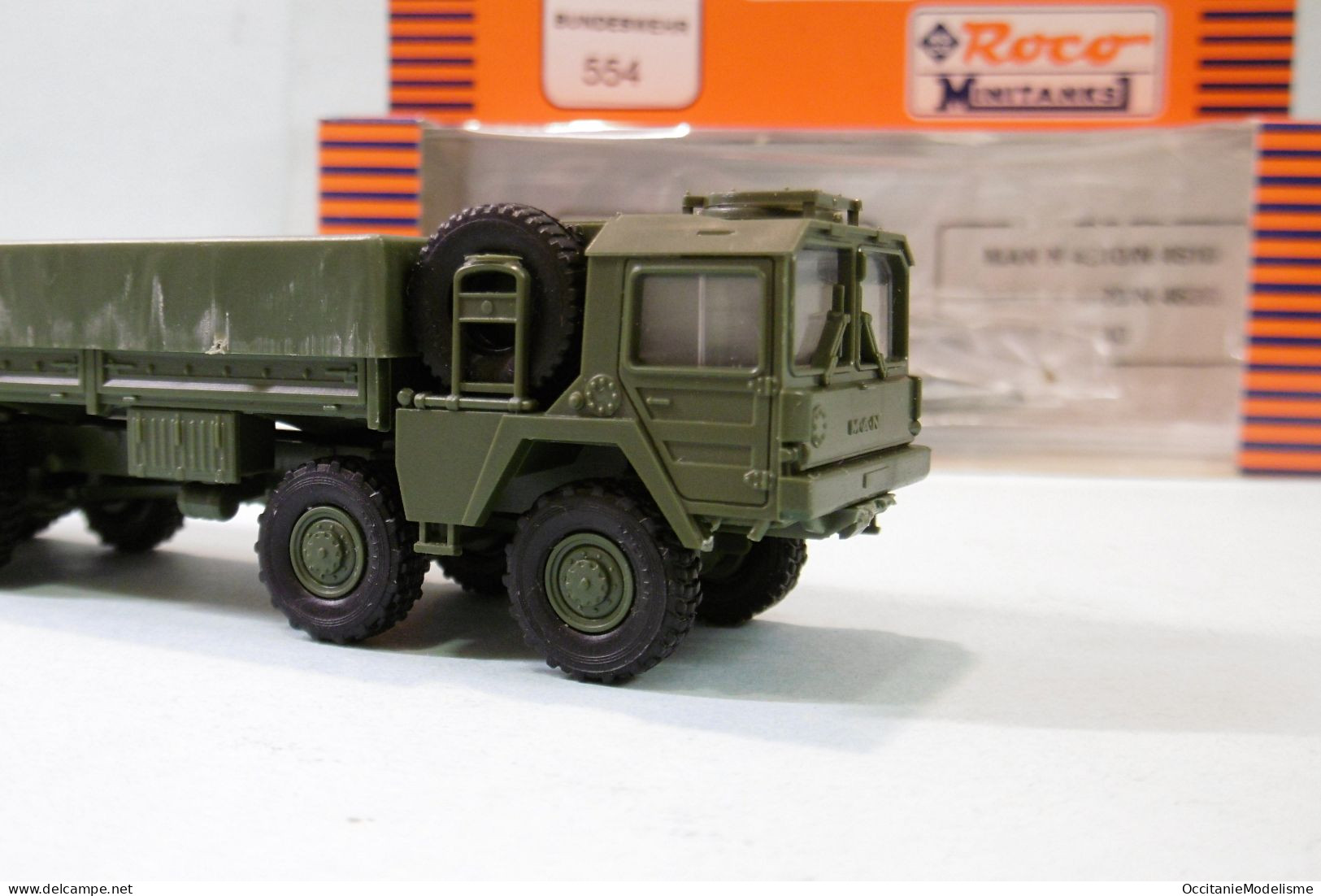 Roco Minitanks - Camion MAN 8x8 LKW Bundeswerh Militaire Réf. 554 HO 1/87 - Véhicules Routiers