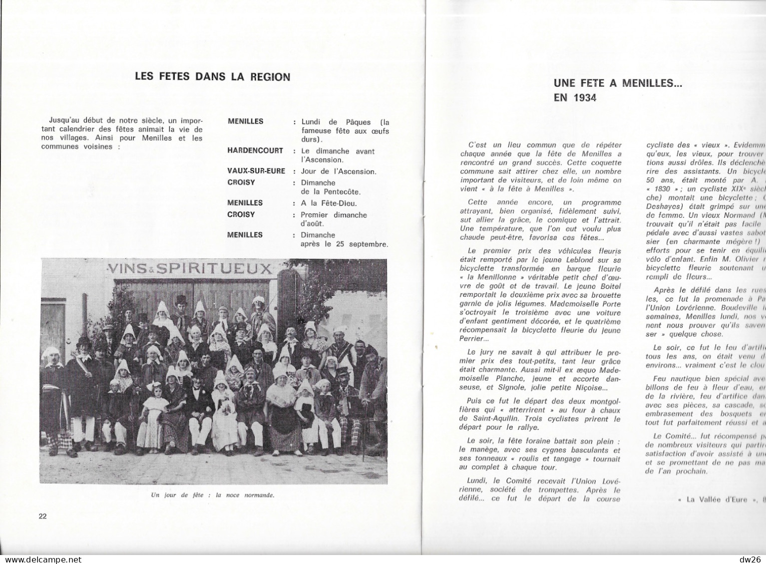 Histoire De Menilles, Hier Et Aujourd'hui (Eure) Plaquette Exposition Artisanat Et Folklore, 25 26 Oct. 1975 - History