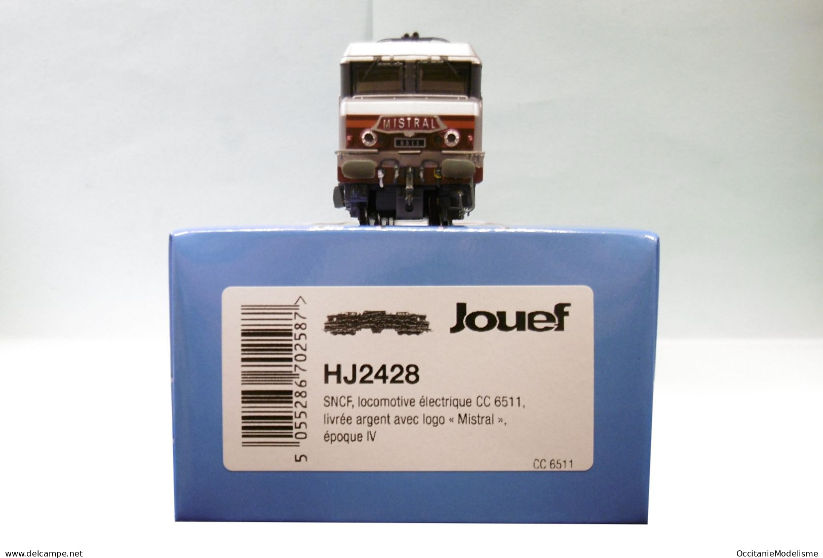 Jouef - Locomotive ELECTRIQUE CC 6511 6500 SNCF Mistral ép. IV réf. HJ2428 Neuf HO 1/87