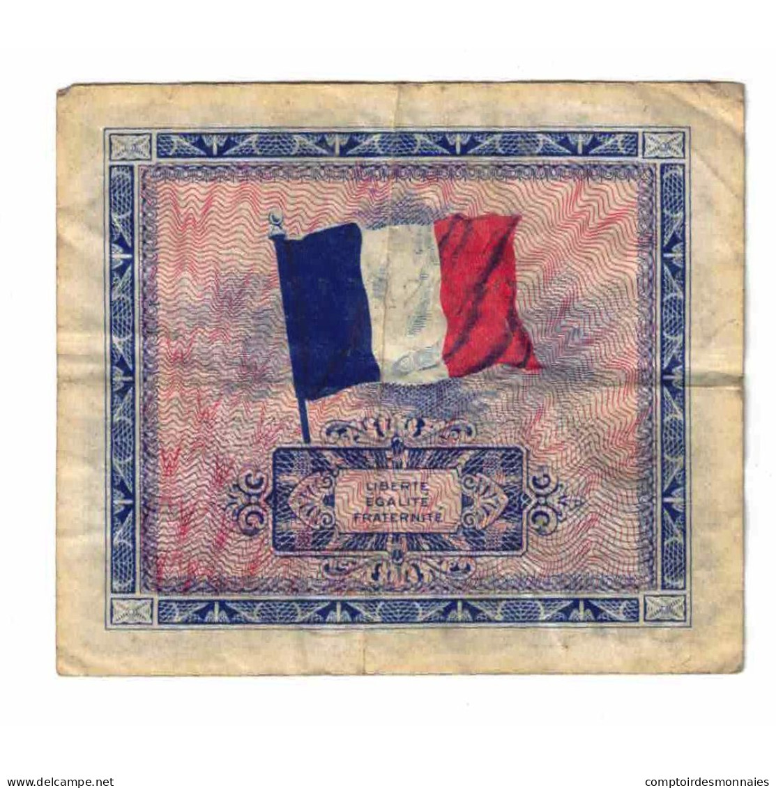 France, 5 Francs, Drapeau/France, 1944, SÉRIE 1944, TB+, Fayette:VF17.1 - 1944 Flagge/Frankreich