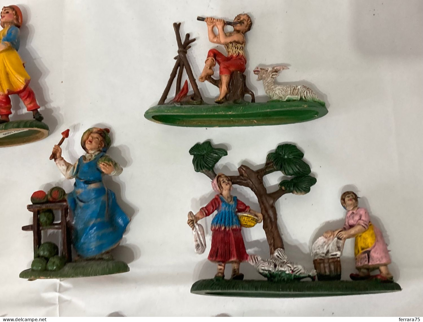 LOTTO N.17 STATUINE PRESEPE NATALE VARIE IN RESINA. - Altri & Non Classificati