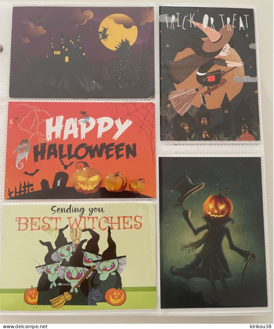 10 Cartes Postales Monde Thème Halloween - Halloween