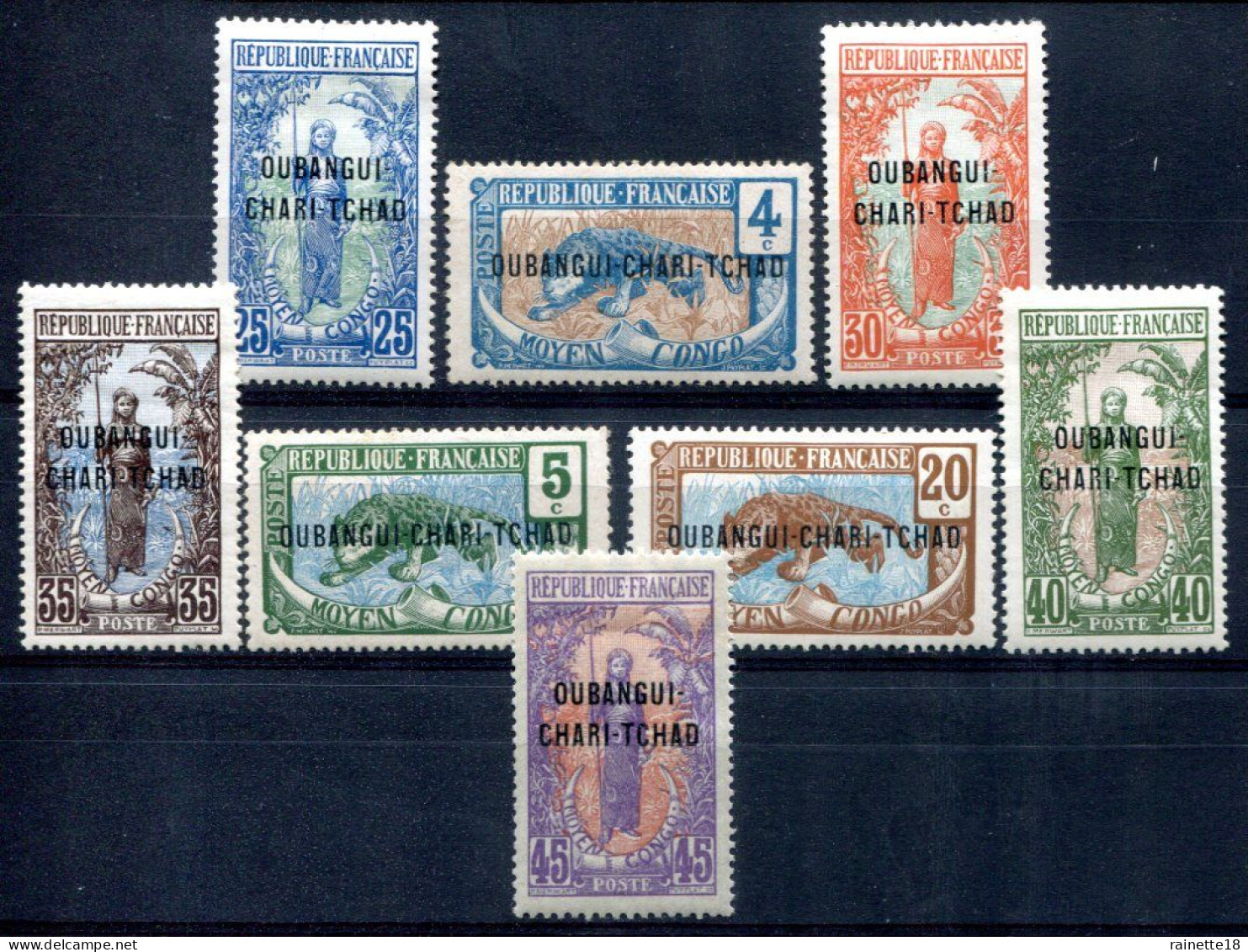 Oubangui      Timbres * Entre Le N° 3 Et Le N° 12 - Unused Stamps