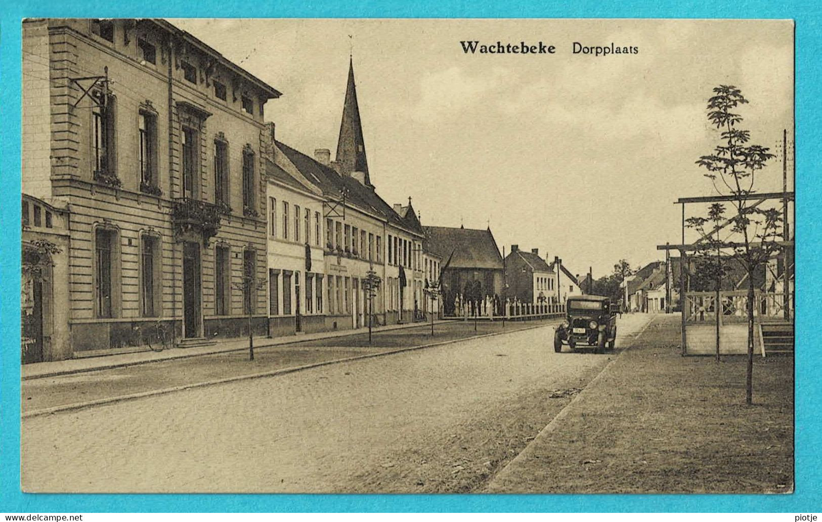 * Wachtebeke (Oost Vlaanderen) * (Uitgevers Gezusters De Mol) Dorpplaats, Oldtimer, Grand'Place, Markt, Old - Wachtebeke