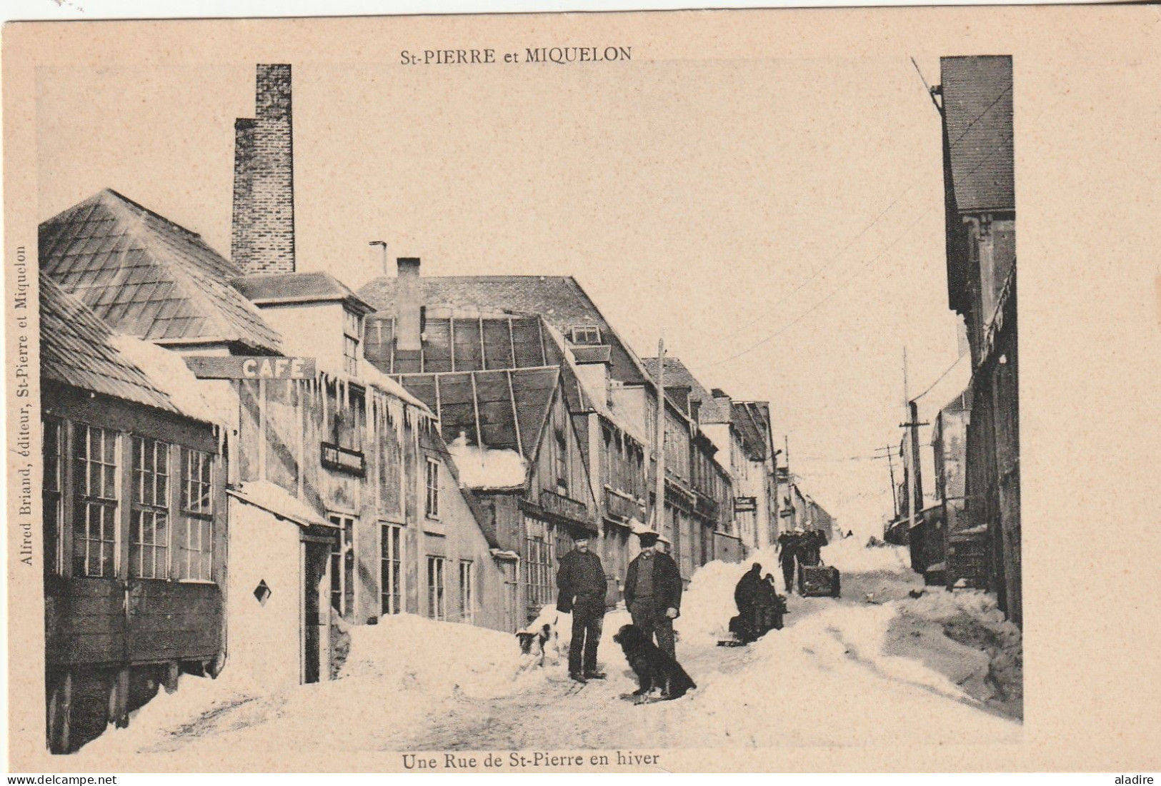 Saint Pierre Et Miquelon - Une Rue De St Pierre En Hiver - Carte Postale Neuve - Saint-Pierre-et-Miquelon