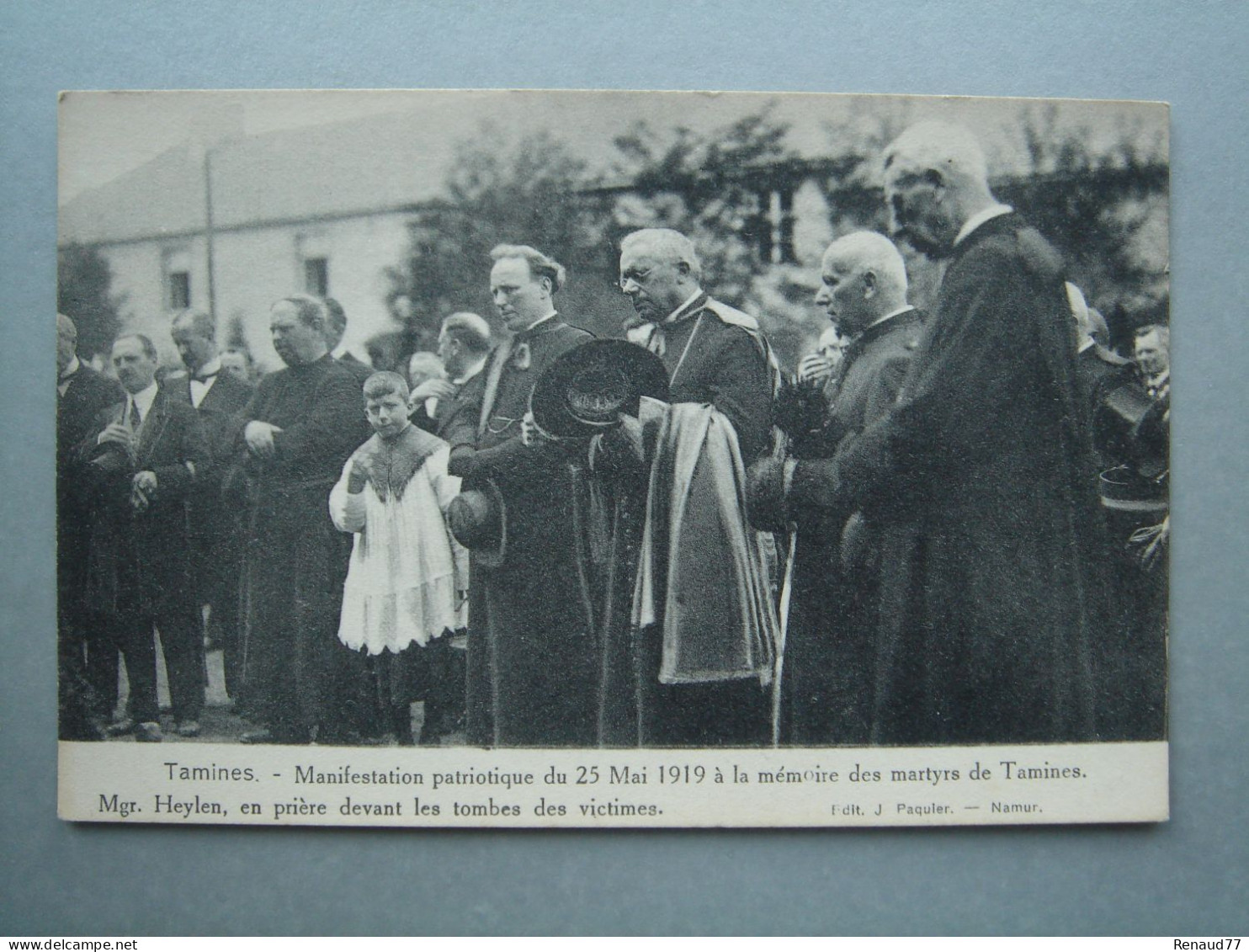 Tamines - Manifestation Patriotique Du 25 Mai 1919 à La Mémoire Des Martyrs De Tamines - Sambreville