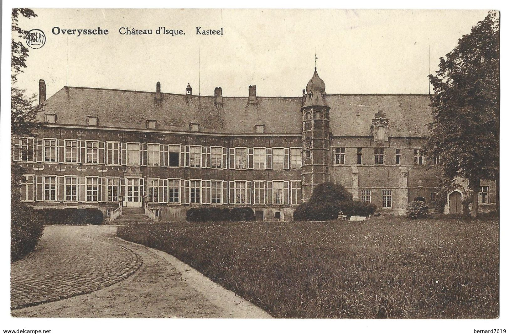 Belgique  -  Overyssche  -  Chateau D'isque    - Carte  Ecrite Et Signee Vicomtesse  J De Birlerez - Overijse