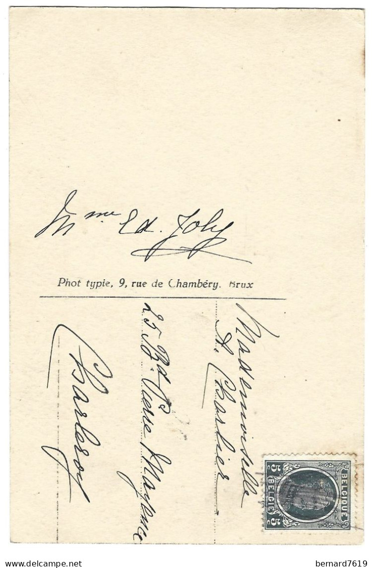 Belgique  -  Overyssche  -  Chateaude Terdeck   -  Carte Signe Baronne Ed Joly - Overijse