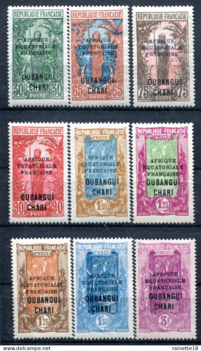 Oubangui     75/83 * - Unused Stamps