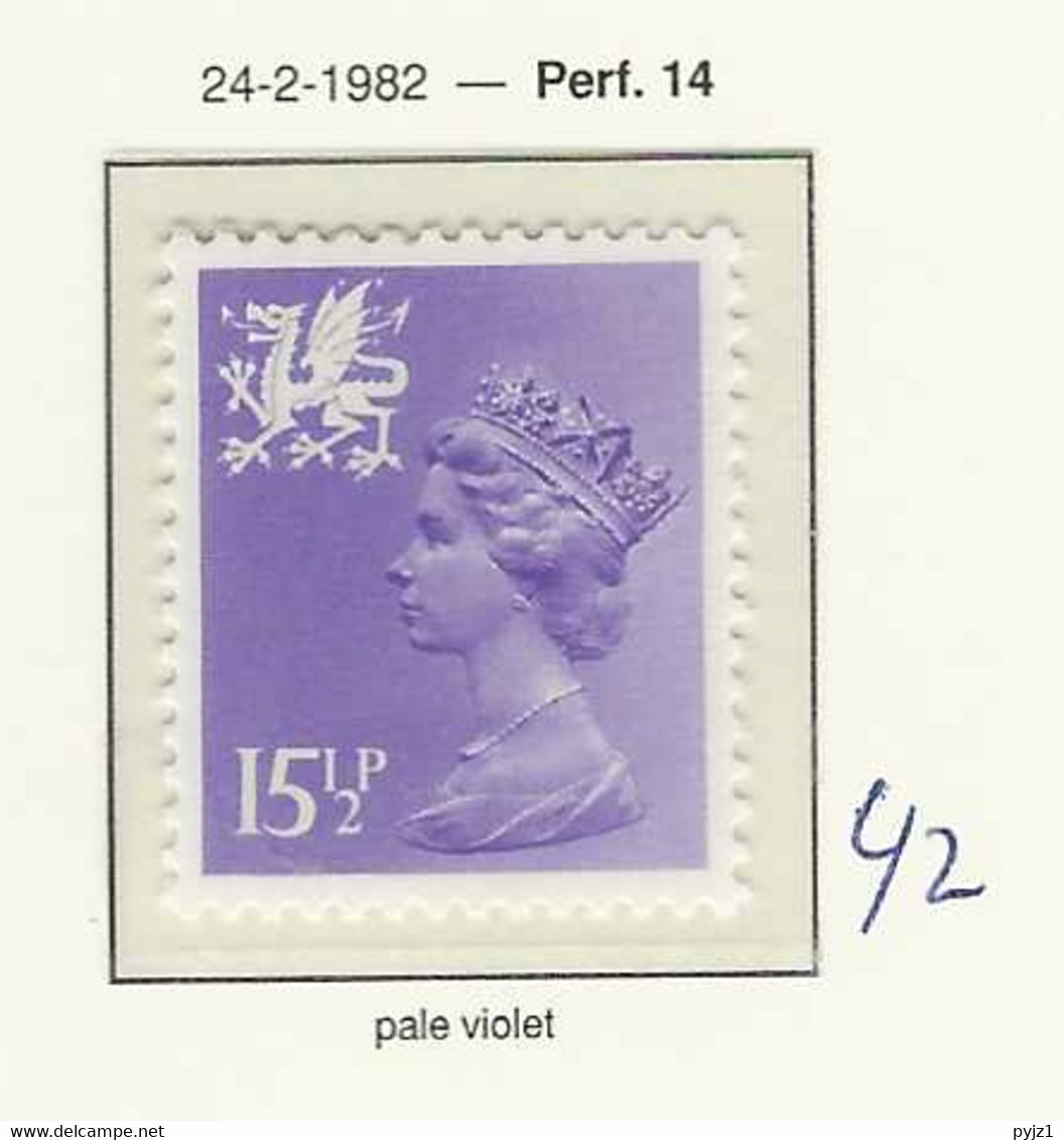 1982 MNH Wales SG 42 - Pays De Galles