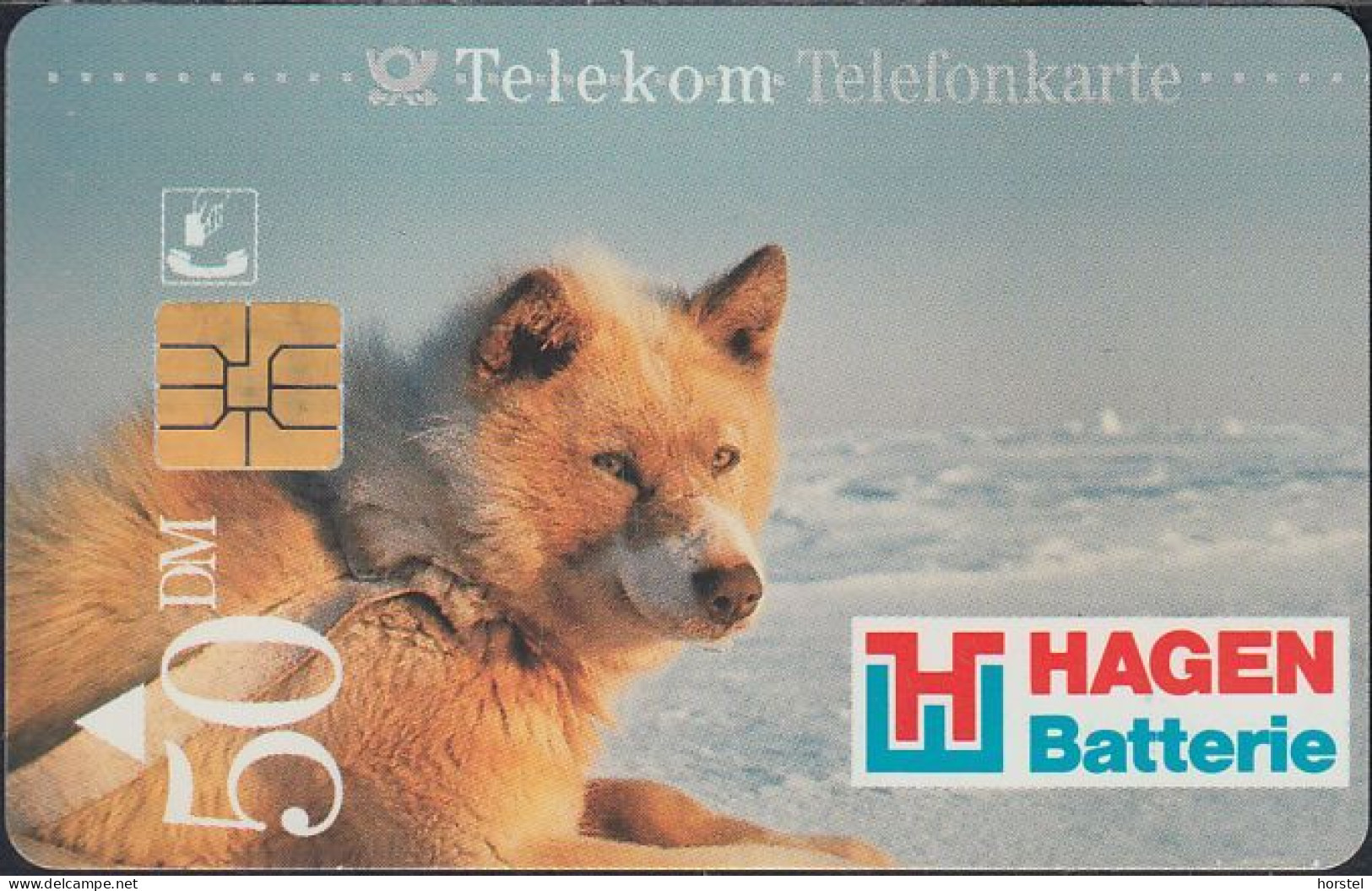 GERMANY S18/94 Hagen Batterie - Husky - Dog - Hund - 50DM - S-Series: Schalterserie Mit Fremdfirmenreklame