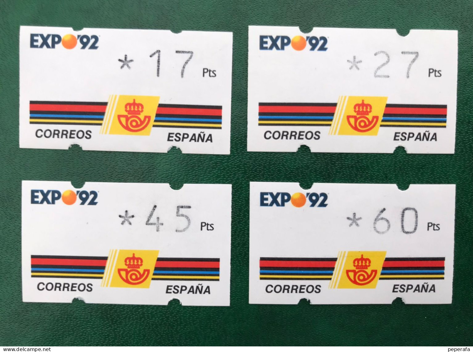 España Spain 1992, EXPO 92 De Sevilla. 3 Digitos Sin Numero, Klussendorf, Nuevos ** - Viñetas De Franqueo [ATM]