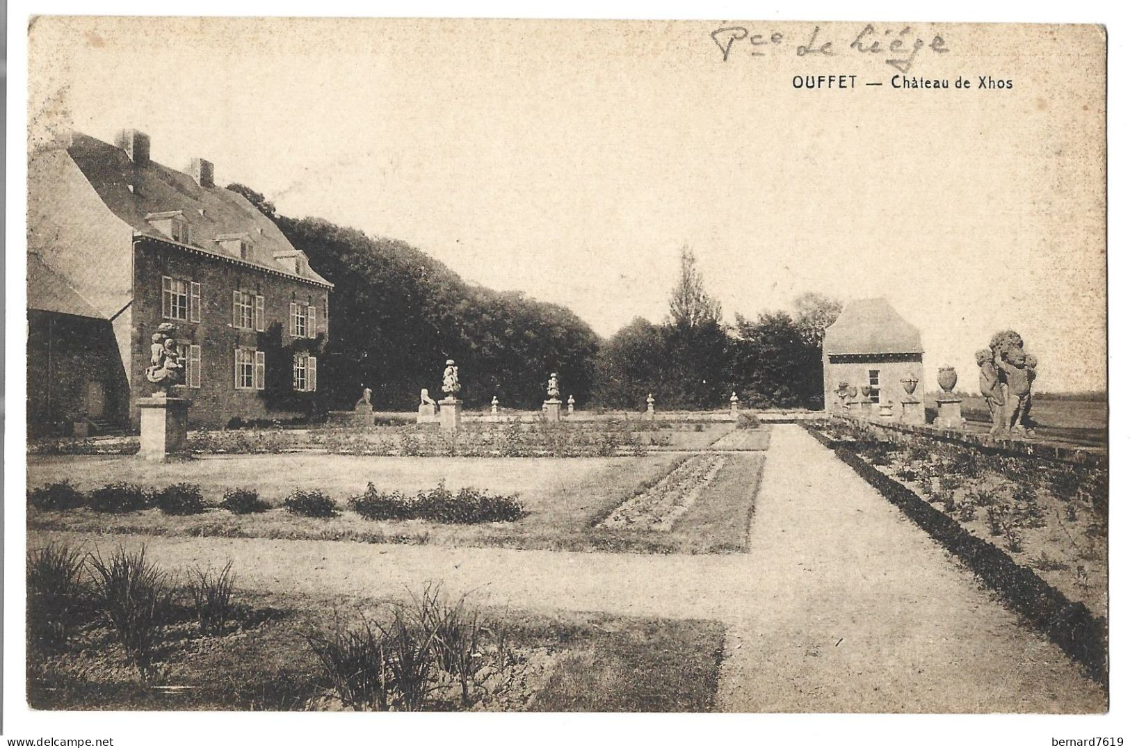 Belgique  -  Ouffet  -  Environs  D'ouffet  - Vue Du  Chateau De  Xhos - Carte Ecrite Et Signee Baron .... - Ouffet