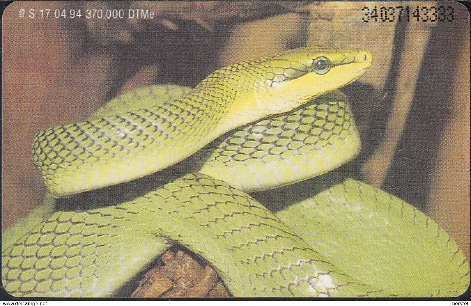 GERMANY S17/94 City Zoo - Schlange - Snake - DD:3403 - Modul 20 - S-Series: Schalterserie Mit Fremdfirmenreklame