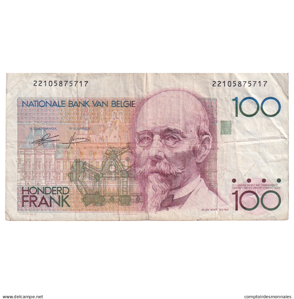 Billet, Belgique, 100 Francs, KM:142a, TB - 100 Francs