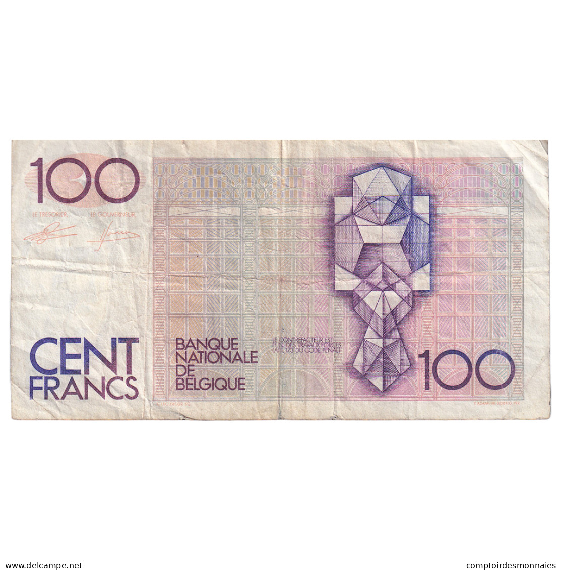 Billet, Belgique, 100 Francs, KM:142a, TB - 100 Francos