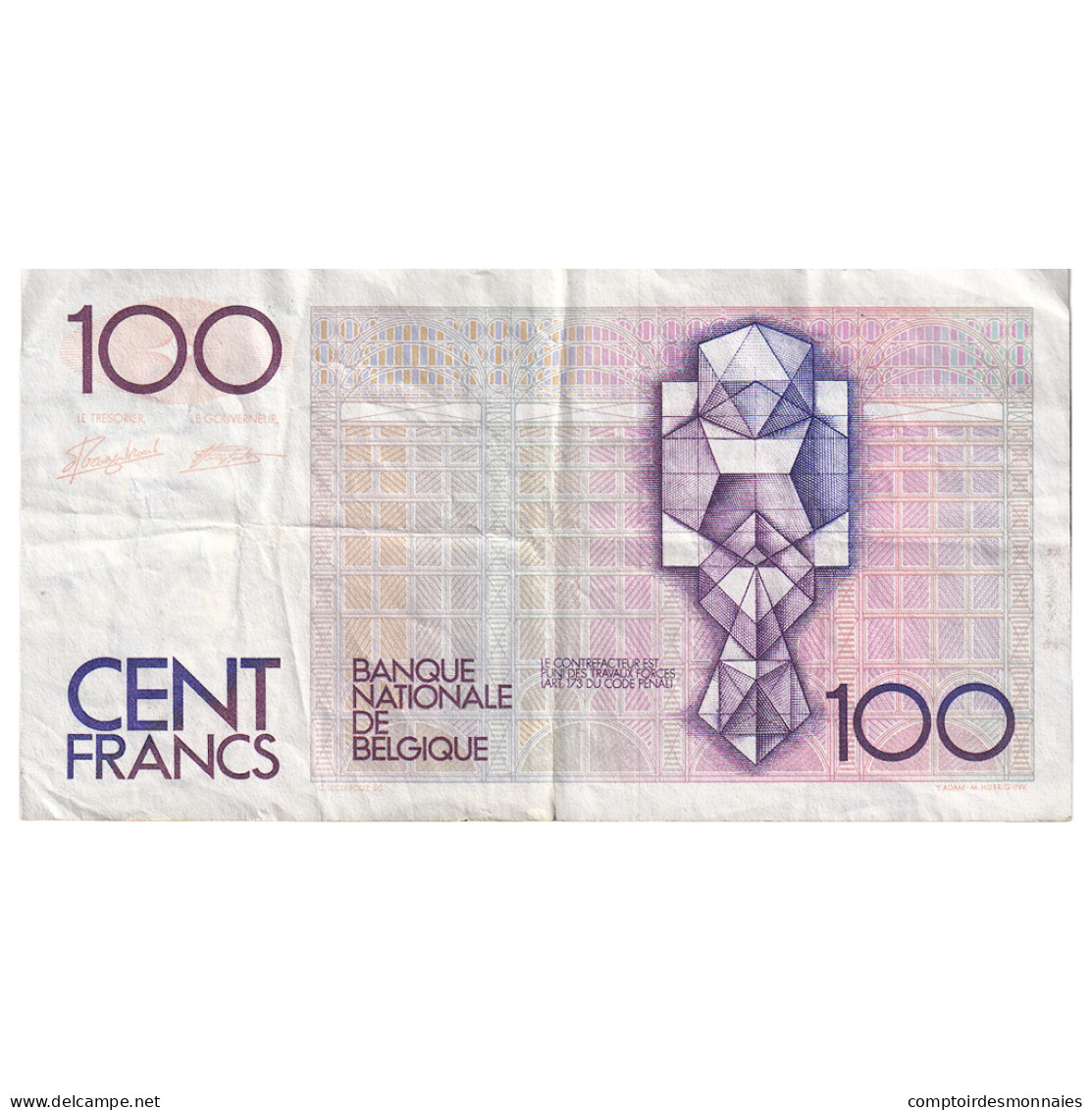 Billet, Belgique, 100 Francs, KM:142a, TTB - 100 Francs