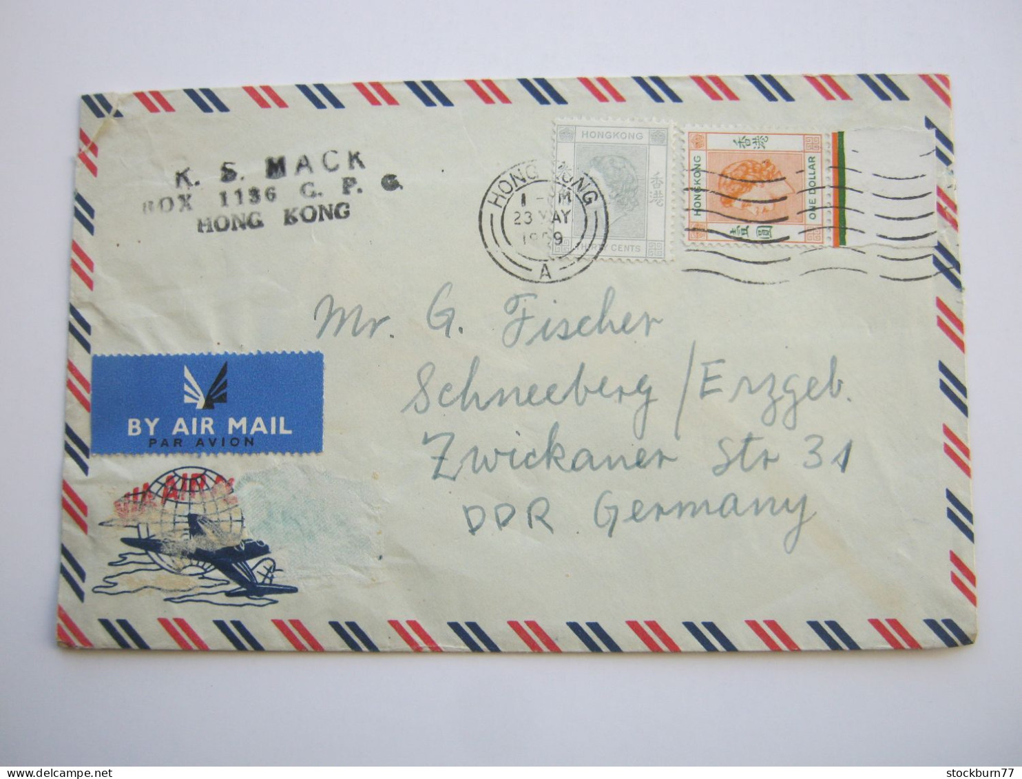 1959 , Luftpostbrief  Nach Deutschland - Lettres & Documents