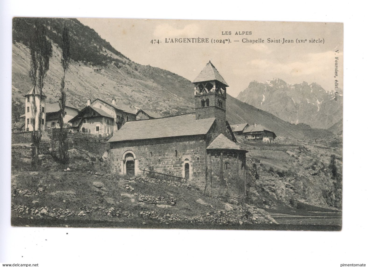 L'ARGENTIERE CHAPELLE SAINT JEAN 1918 - L'Argentiere La Besse