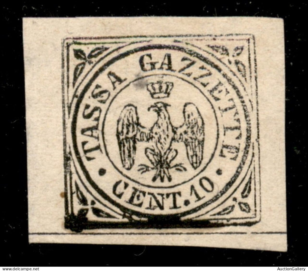 Antichi Stati Italiani - Modena - 1859 - Segnatasse - 10 Cent (5) Gomma Originale - Molto Bello - Diena (1.800) - Sonstige & Ohne Zuordnung