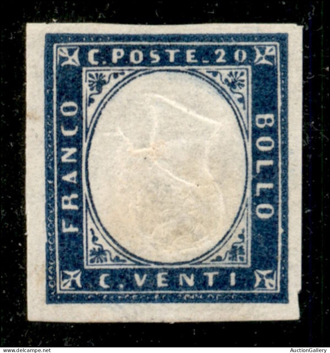 Antichi Stati Italiani - Sardegna - 1857 - Effigie Capovolta - 20 Cent (15Dc) - Gomma Originale - Diena (12.000) - Other & Unclassified