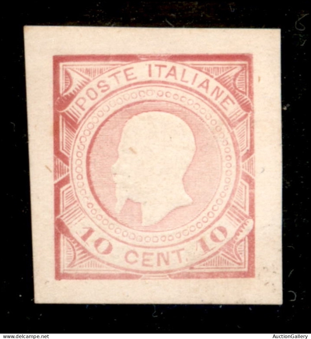 Regno - Vittorio Emanuele II - 1863 - Saggi - Grazioli - 10 Cent (22 - Rosso) - Senza Gomma - Sorani - Altri & Non Classificati