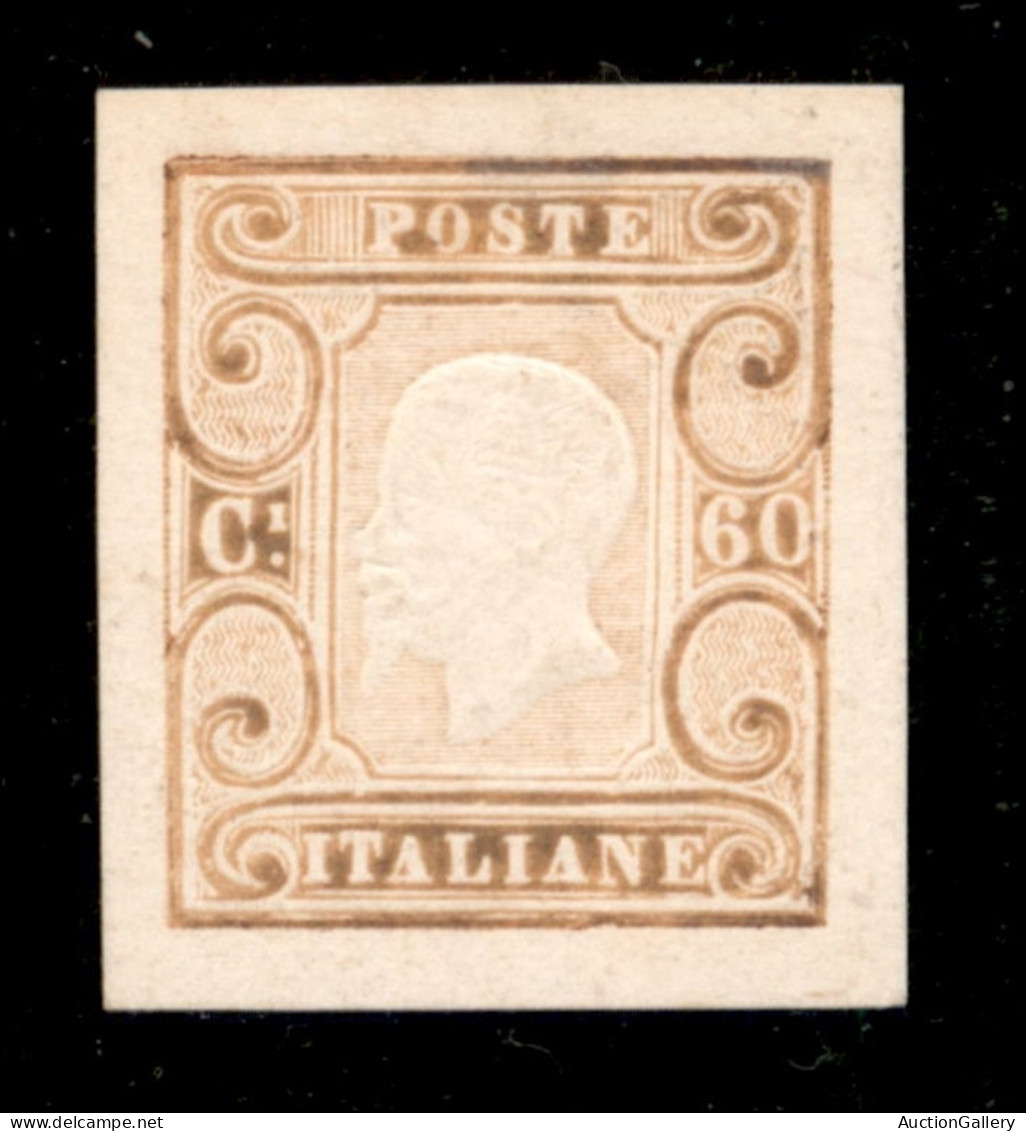 Regno - Vittorio Emanuele II - 1863 - Saggi - Grazioli - 60 Cent (26 - Bistro) - Nuovo Senza Gomma - Sorani - Sonstige & Ohne Zuordnung