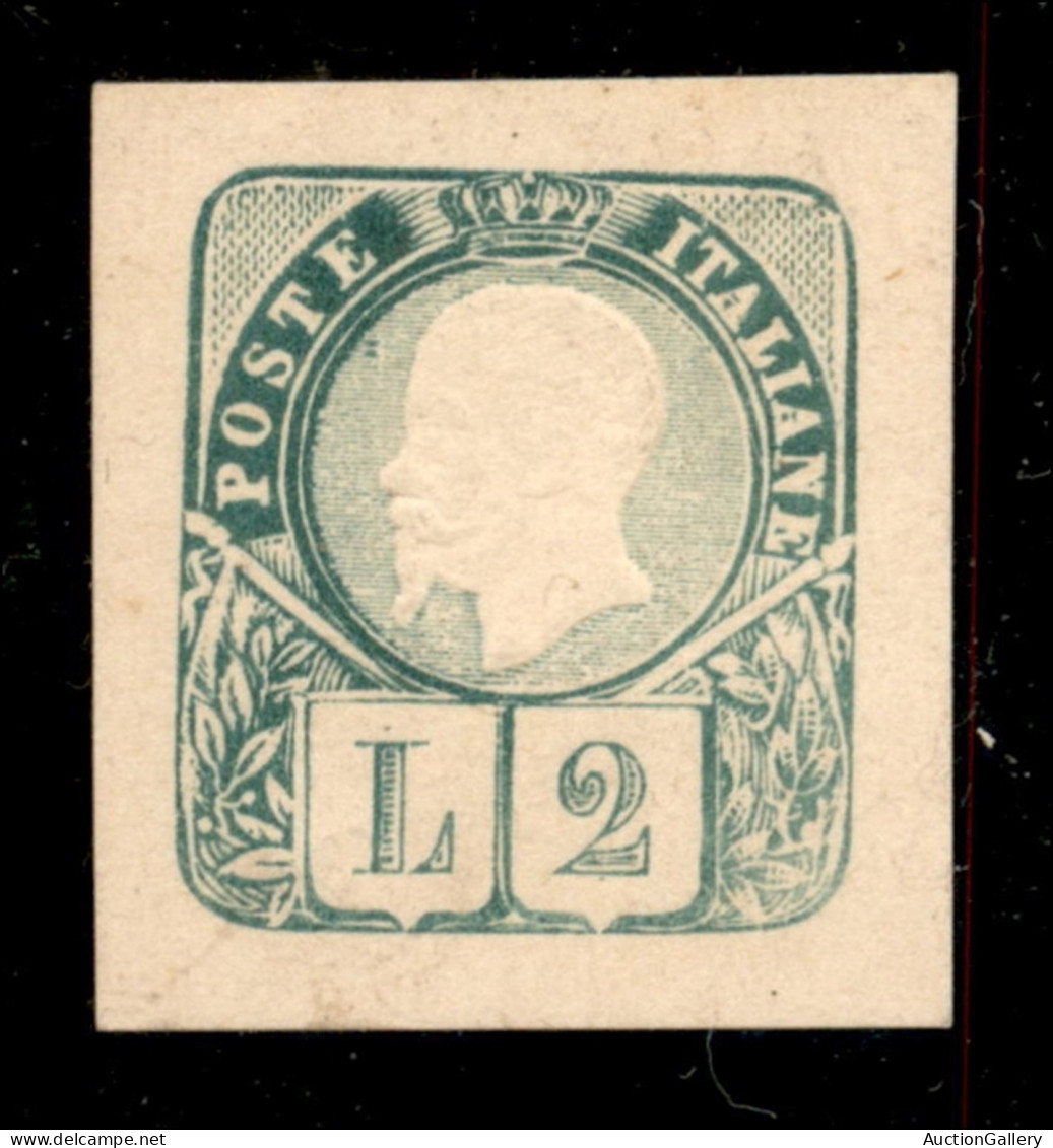 Regno - Vittorio Emanuele II - 1863 - Saggi - Grazioli - 2 Lire (27 - Verde) - Senza Gomma - Sorani - Andere & Zonder Classificatie