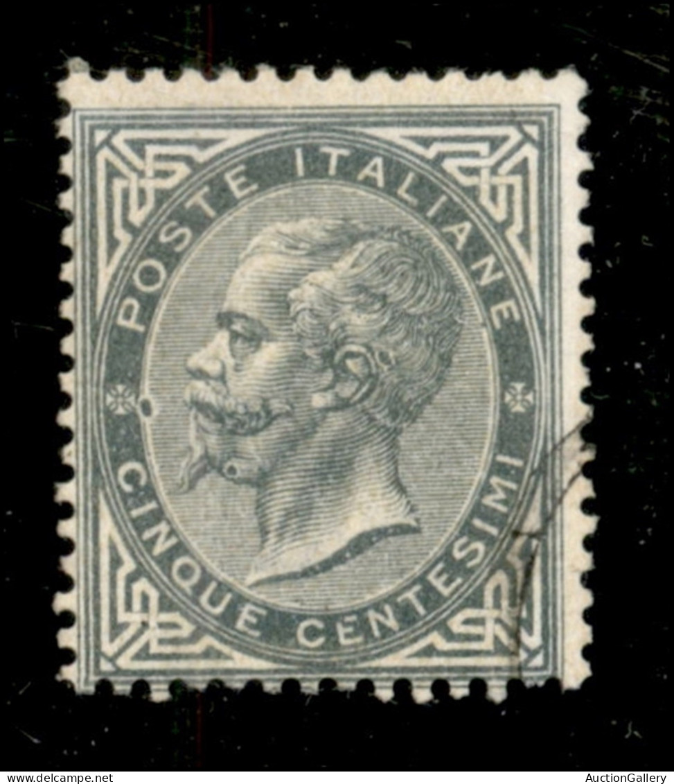 Regno - Vittorio Emanuele II - 1863 - 5 Cent Tiratura Di Torino (T16) Con Due Macchie Di Colore All'interno Della Cornic - Other & Unclassified