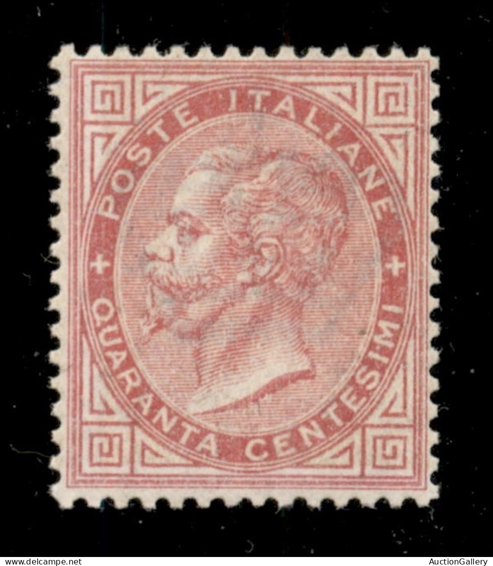 Regno - Vittorio Emanuele II - 1863 - 40 Cent Tiratura Di Londra (L20) - Gomma Integra - Ottimamente Centrato - Cert. R. - Sonstige & Ohne Zuordnung