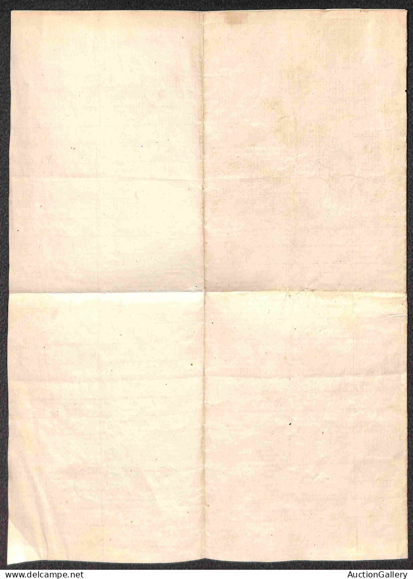 Regno - Vittorio Emanuele II - Un 10 Cent (T17) + Due 20 Cent Bigola (26) Su Documento - Potenza Picena 25.9.69 - R. Die - Other & Unclassified