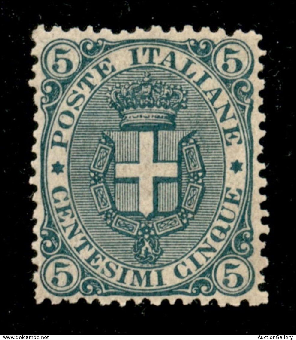 Regno - Umberto I - 1891 - 5 Cent Stemma (59) - Gomma Integra - Ottimamente Centrato - Molto Bello - Cert. Avi - Sonstige & Ohne Zuordnung