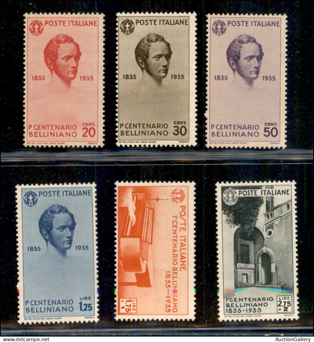 Regno - Vittorio Emanuele III - 1935 - Bellini (388/393) - Serie Completa - Gomma Integra (625) - Otros & Sin Clasificación