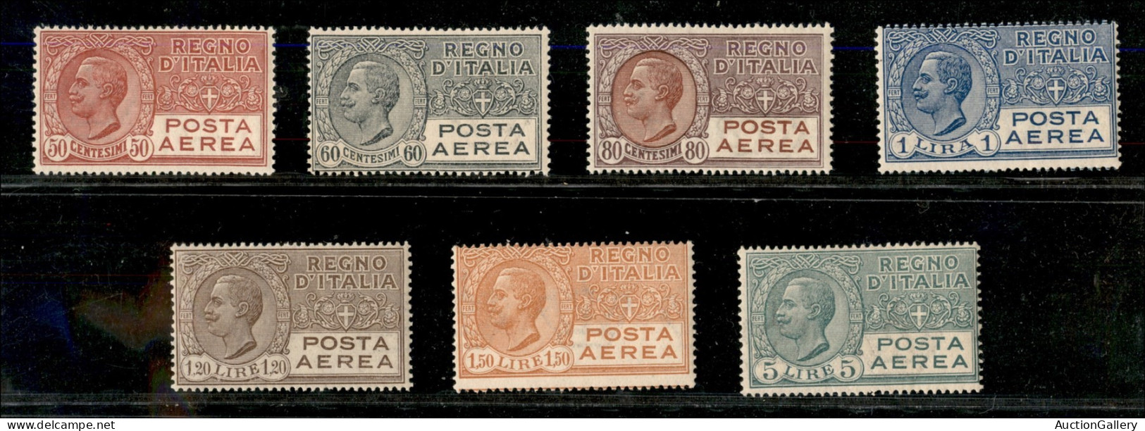 Regno - Posta Aerea - 1926/1928 - Posta Aerea (2A+3/3A+4/7) - Serie Completa - Gomma Integra - Sonstige & Ohne Zuordnung