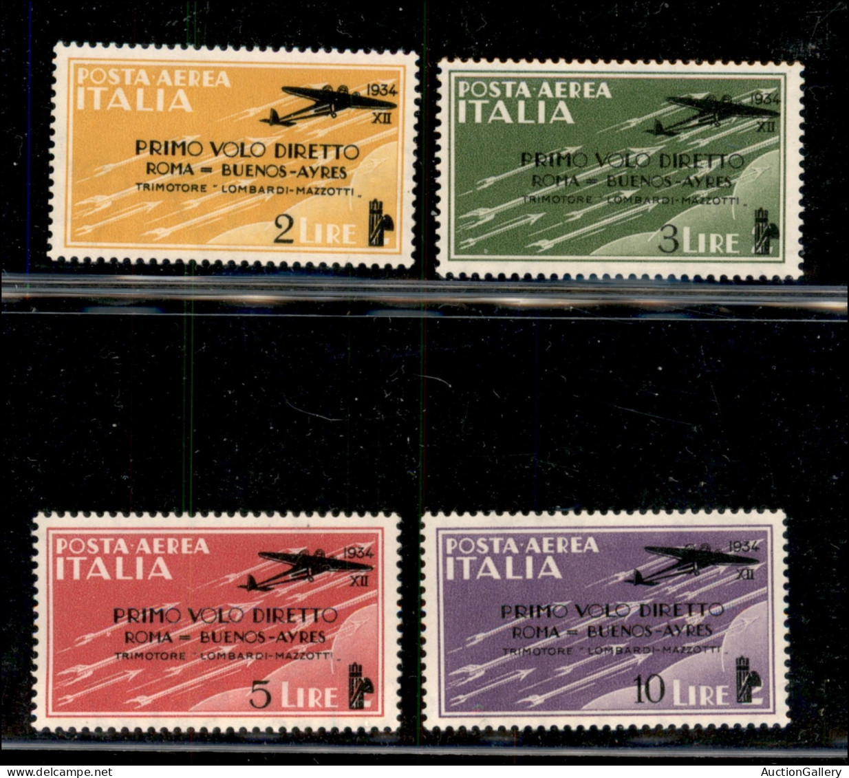 Regno - Posta Aerea - 1934 - Roma Buenos Aires (56/59) - Serie Completa - Ottimamente Centrata - Gomma Integra - Molto B - Andere & Zonder Classificatie