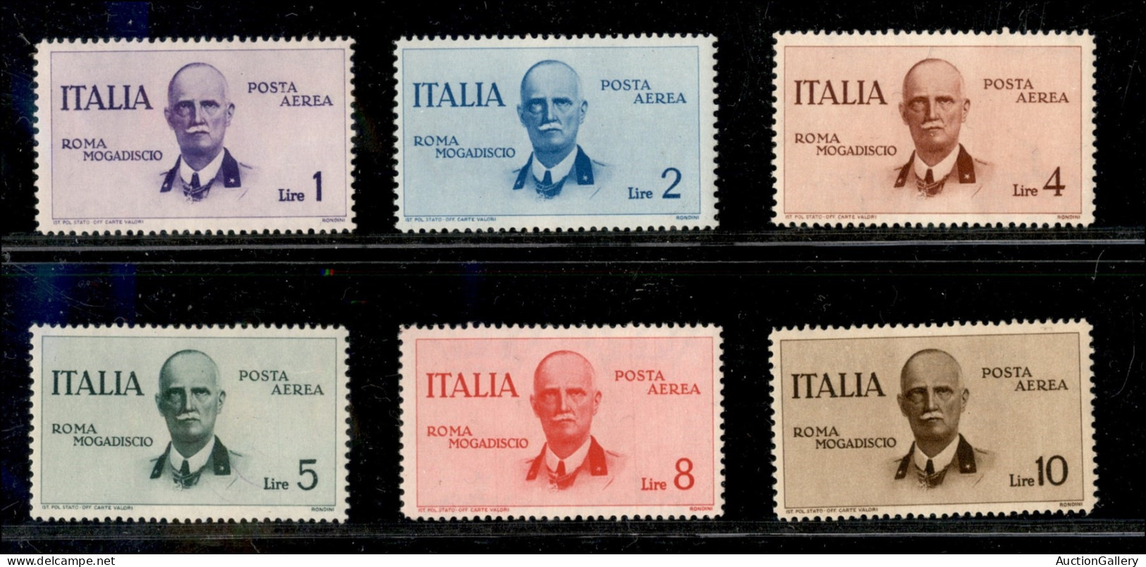 Regno - Posta Aerea - 1934 - Roma Mogadiscio (83/88) - Serie Completa - Ottimamente Centrata - Gomma Integra - Molto Bel - Other & Unclassified