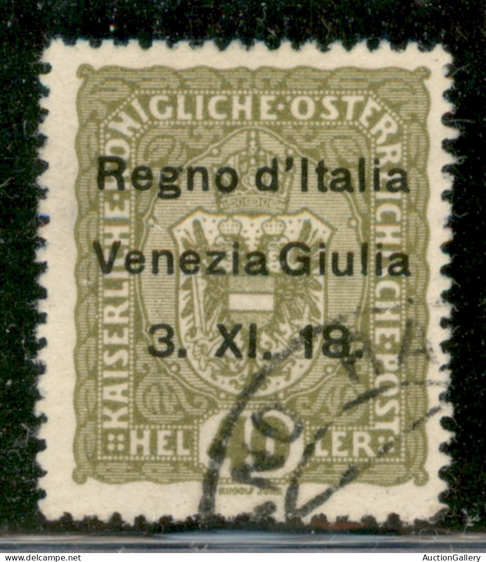 Occupazioni I Guerra Mondiale - Venezia Giulia - 1918 - 40 Heller Soprastampato (10) - Usato - Other & Unclassified