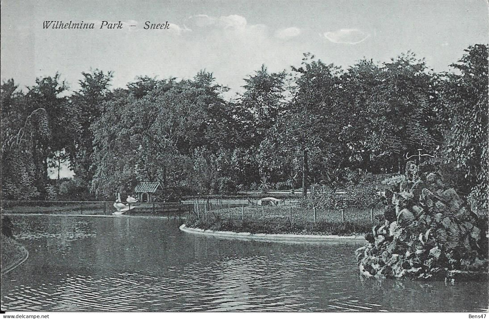 Sneek Wilhelminapark Ongelopen Gedateerd 21-1-1927 - Sneek