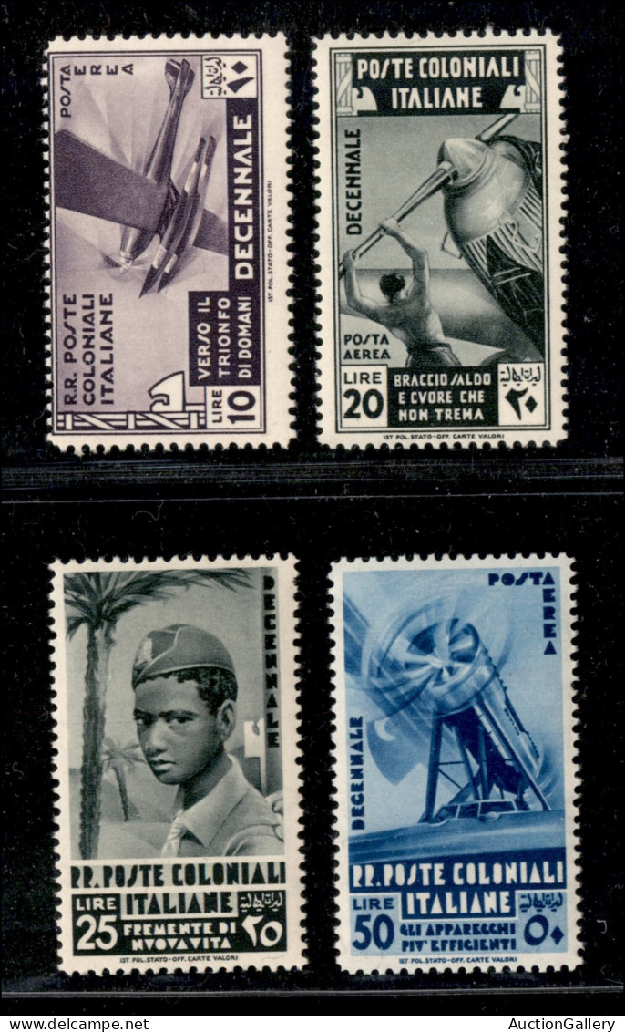 Colonie - Emissioni Generali - 1933 - Decennale (32/41+22/29 Aerea) - Serie Completa - Gomma Originale (400) - Andere & Zonder Classificatie