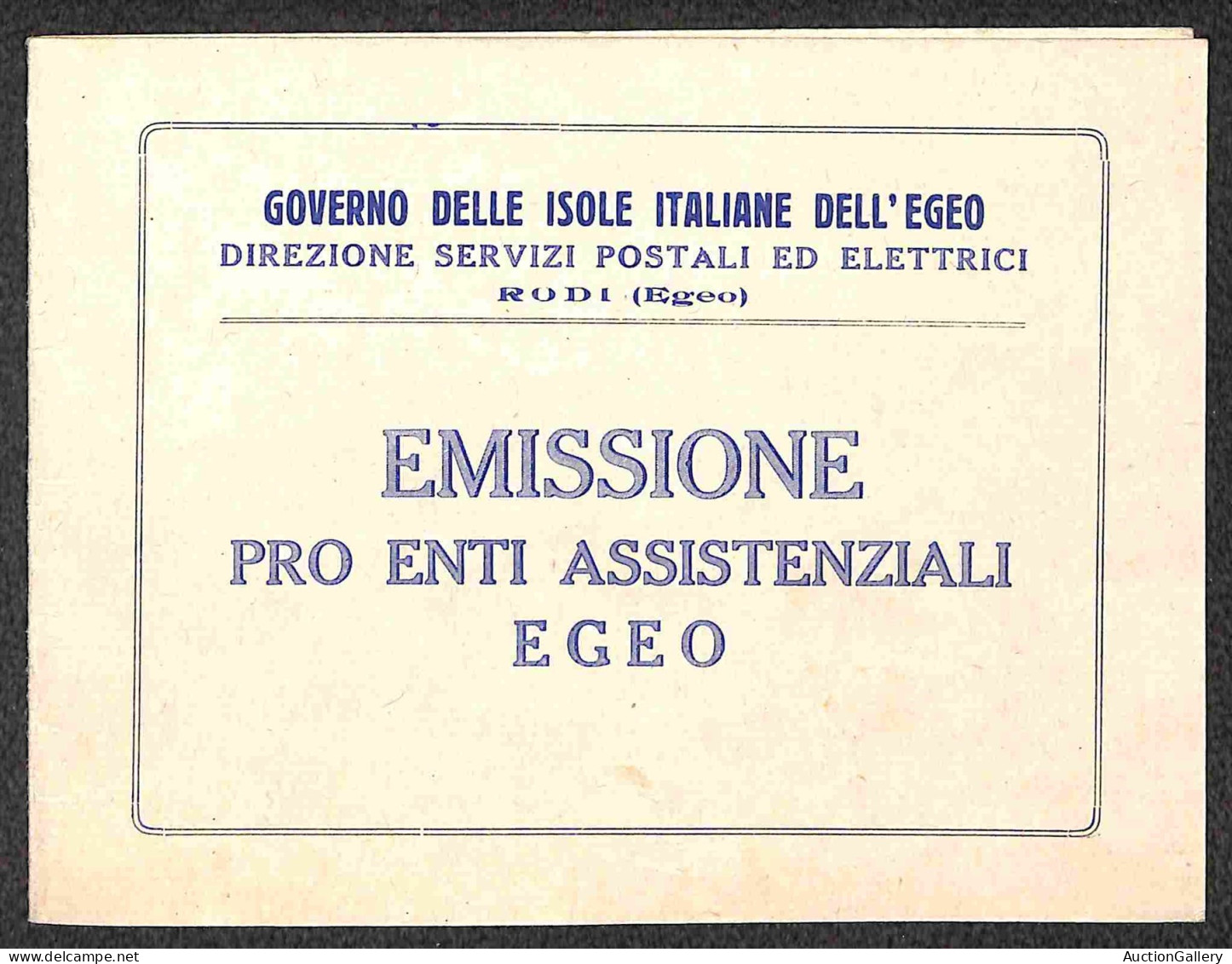 Colonie - Egeo - Occupazione Tedesca Dell'Egeo - 1943 - Espressi - Pro Assistenza (3/4) - Serie Completa Su Folder FDC D - Otros & Sin Clasificación