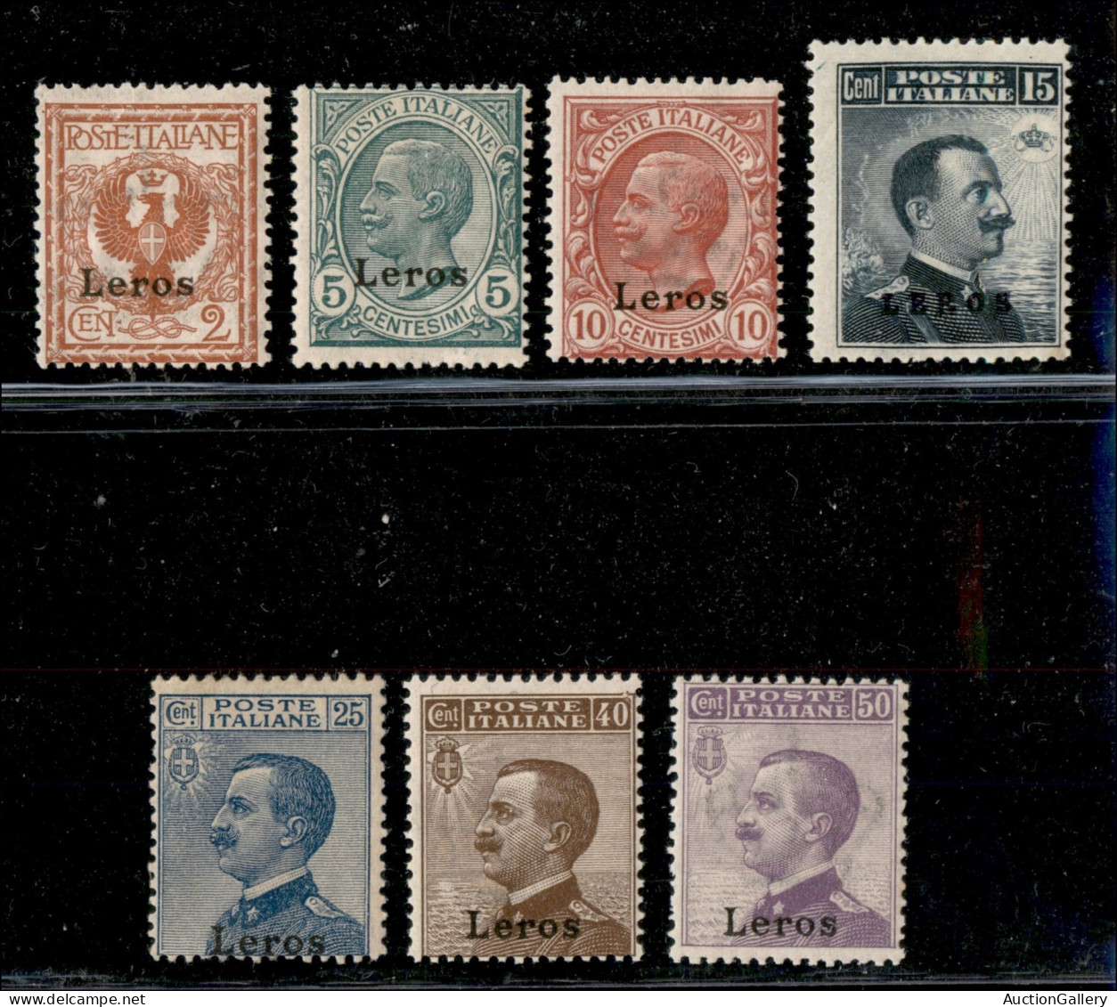 Colonie - Lero - 1912 -Soprasatampati (1/7) - Serie Completa - Gomma Integra (650) - Altri & Non Classificati