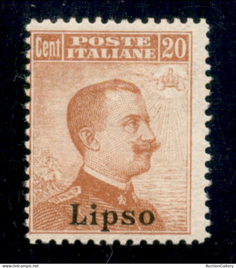 Colonie - Lipso - 1917 - 20 Cent Michetti (9) - Gomma Integra (550) - Sonstige & Ohne Zuordnung