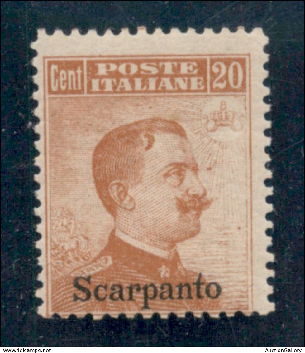 Colonie - Scarpanto - 1917 - 20 Cent Michetti (9) - Gomma Integra (550) - Other & Unclassified